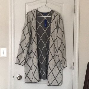 Gray/off White Sweater